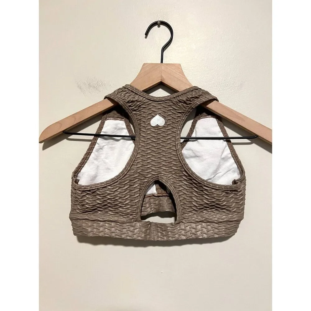 Booty By Brabants Original Sports Bra Top in Coco - Picture 4 of 7